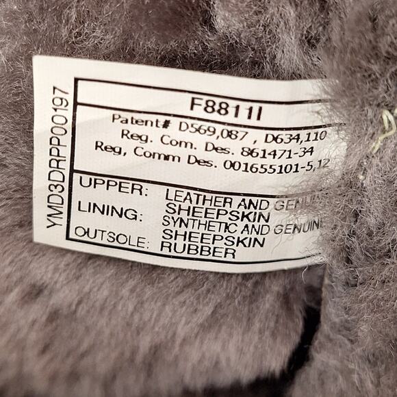 Ugg Belcloud duck boot tall black 8 leather lace up boots warm winter insulated - Picture 7 of 9